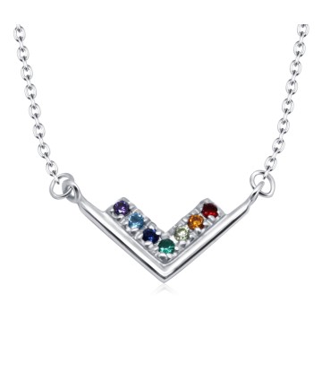 Uniquely Beautiful CZ Silver Necklaces SPE-3675